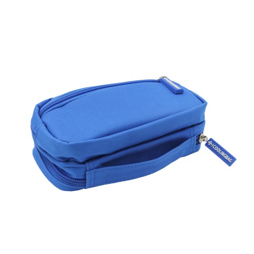 Изотермический пенал для инсулина COOLINGBAG с охлаждающим гелевым пакетом — синий