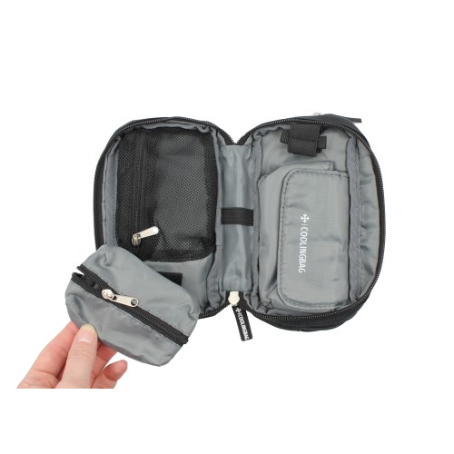 Изотермический пенал для инсулина COOLINGBAG с гелевым охлаждением — чёрный