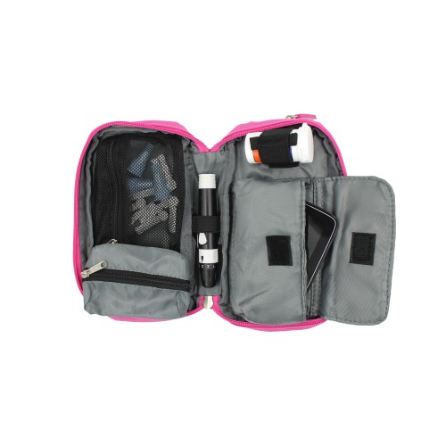 Изотермический пенал для инсулина COOLINGBAG с гелевым пакетом — розовый