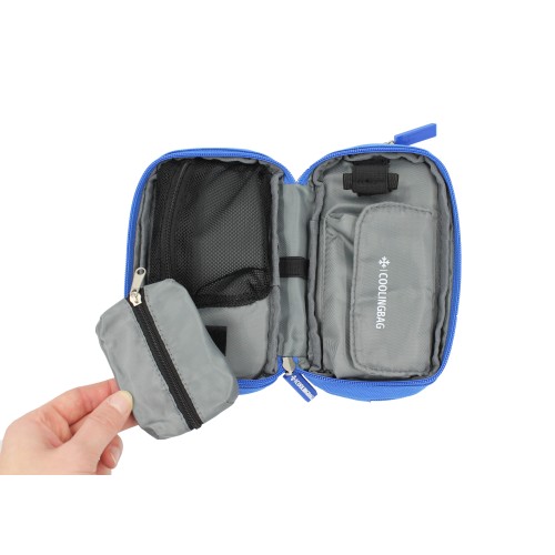 Изотермический пенал для инсулина COOLINGBAG с охлаждающим гелевым пакетом — синий