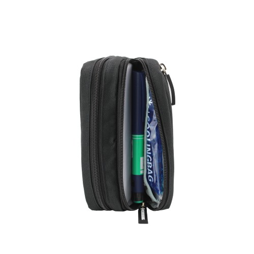 Изотермический пенал для инсулина COOLINGBAG с гелевым охлаждением — чёрный
