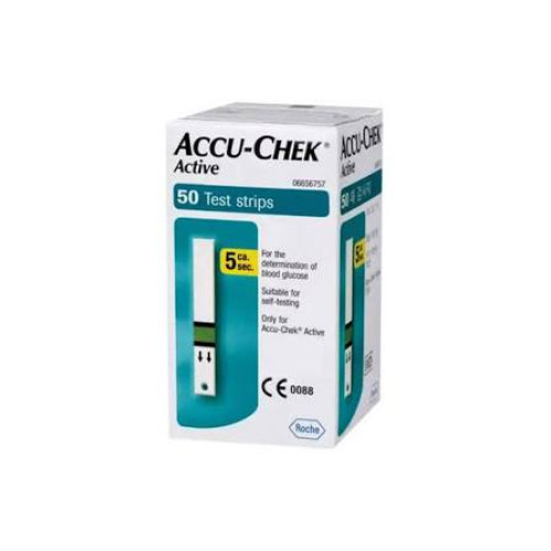 Accu-Chek Active Test Strips 50 pcs for Blood Glucose Meter and Daily Glucose Monitoring