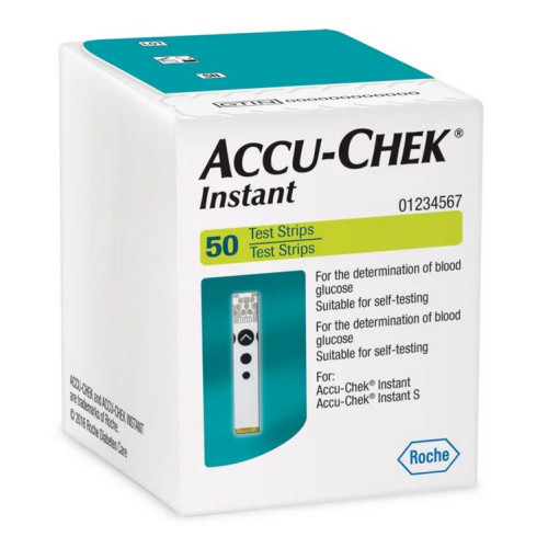 Accu-Chek Instant Test Strips 50 pcs for Blood Glucose Meter and Daily Glucose Testing