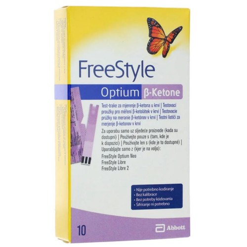 Тест-полоски FreeStyle Optium Кетоны 
