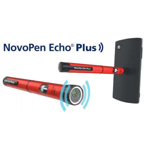 Шприц-ручка NovoPen Echo Plus с шагом 0.5 ед для инсулина